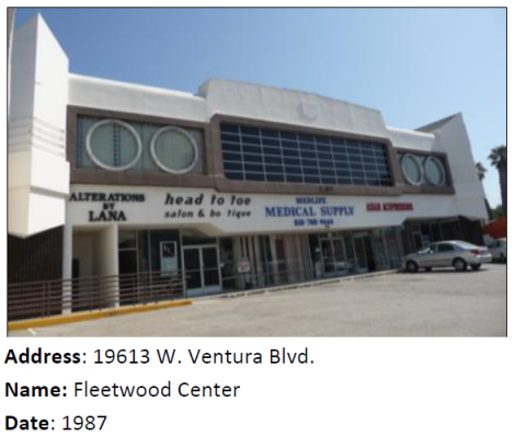 The Fleetwood Center is such a great example of Programmatic architecture that SurveyLA documented it even though it's post-1980!